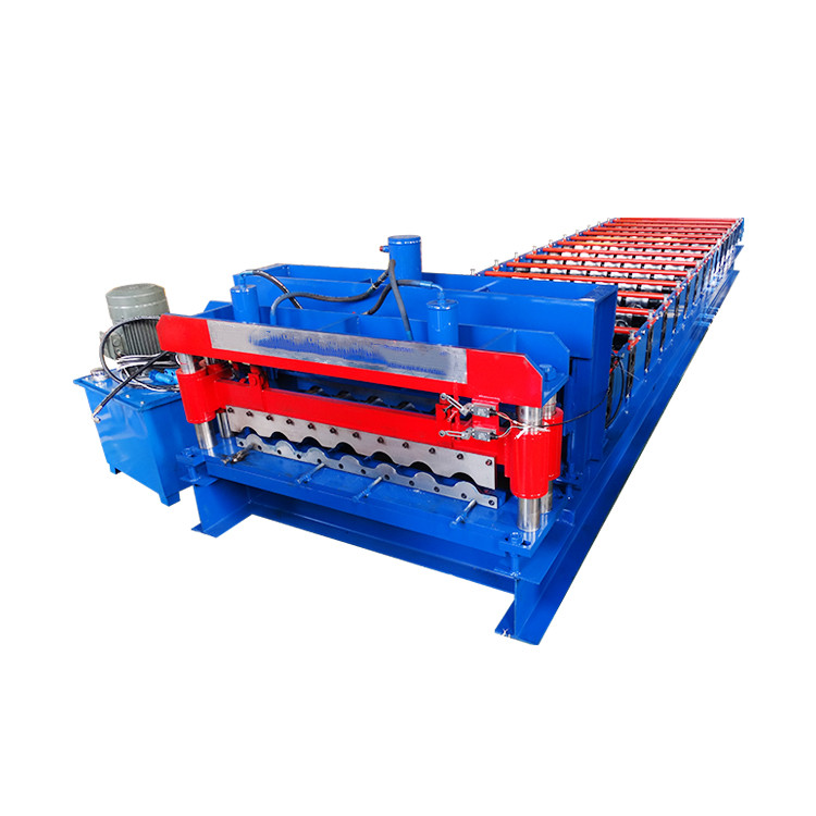 Colorful steel roofing glazed tile roll forming making machine for roof plate