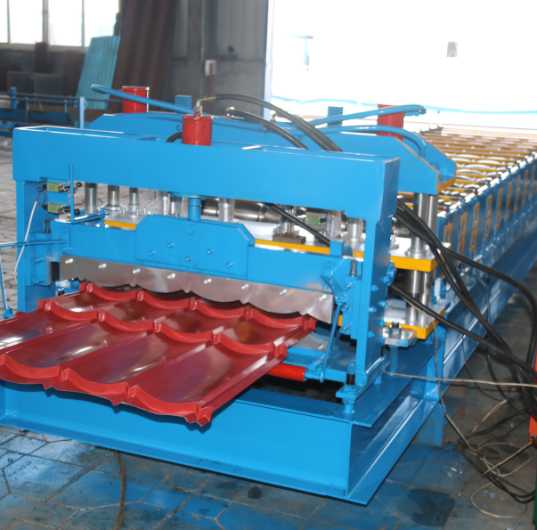 africa glazed tile aluminium roofing panel making roll forming machine