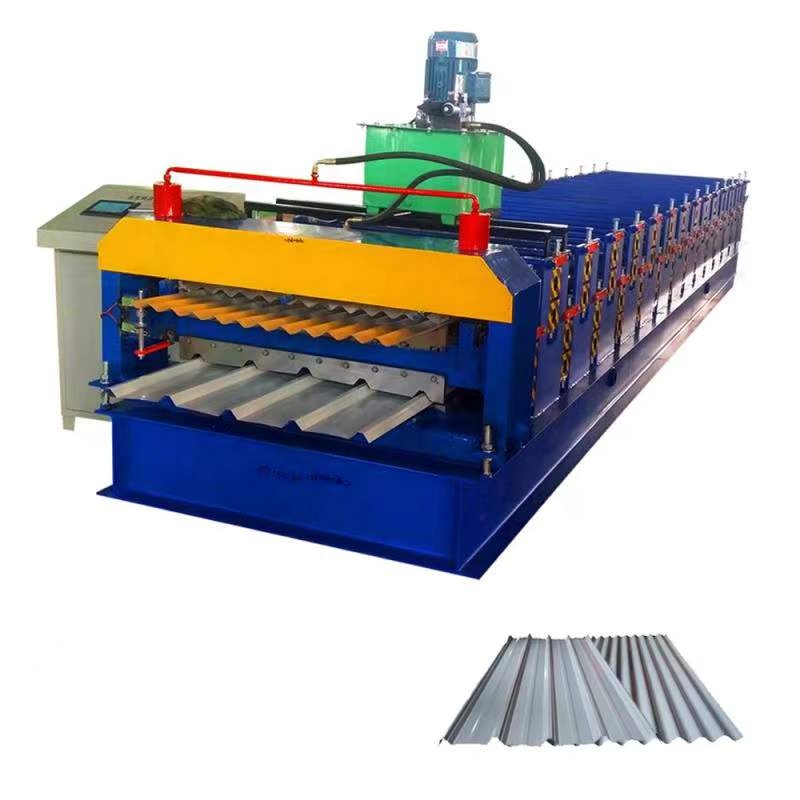 Combined double layer building material machinery steel tile roofing sheet roll forming machine