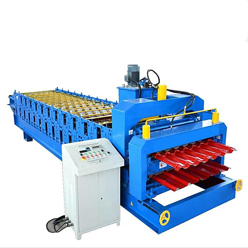 Double Layer Corrugated Roofing Sheet Metal Roll Forming Machine