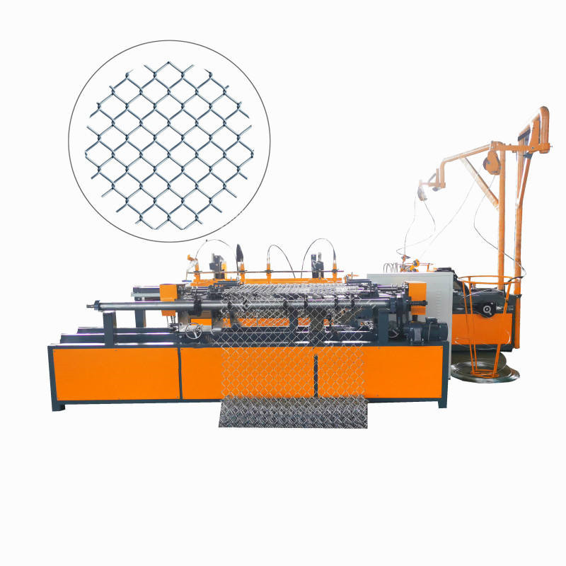 Servo motor fully automatic double wire chain link fence netting machine