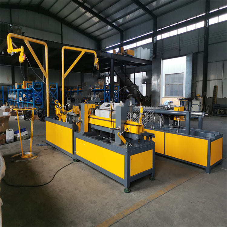 Servo motor fully automatic double wire chain link fence netting machine