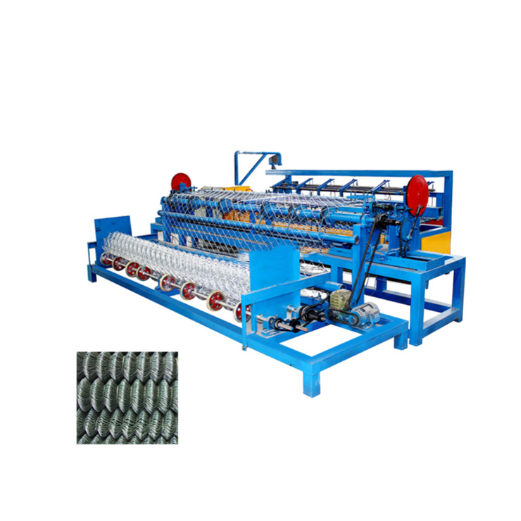 Factory best price automatic wire mesh weaving fencing making chain link fence machine