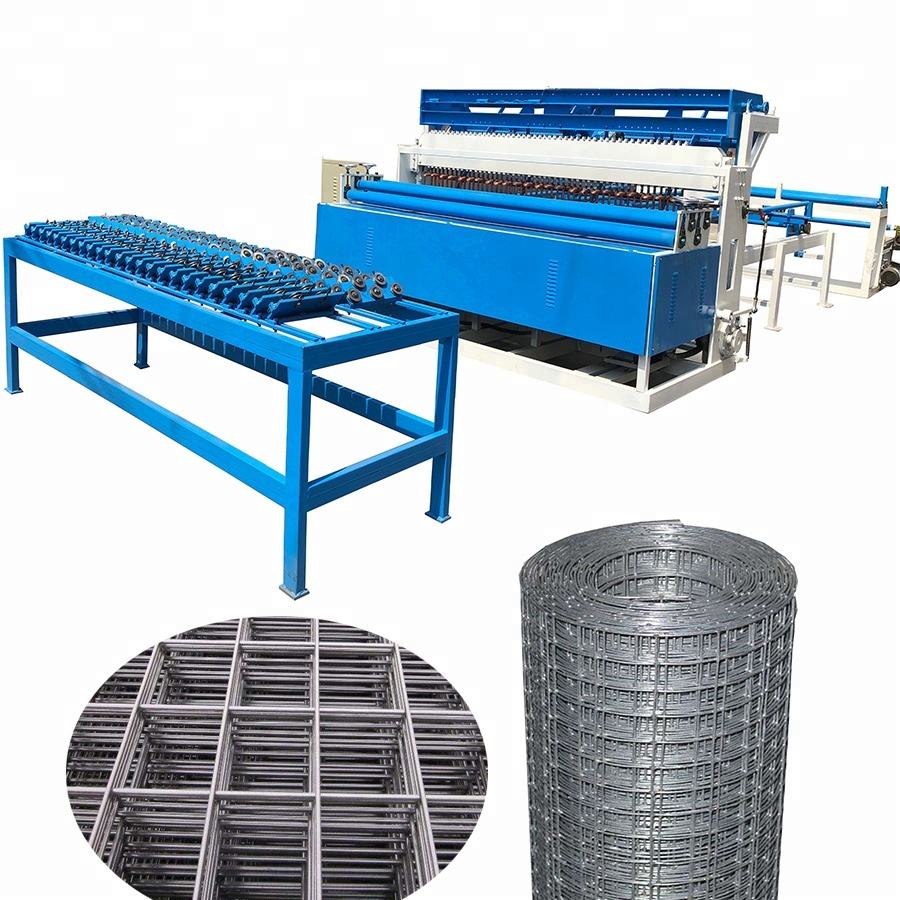 PLC control automatic fence welded wire mesh making machine for roll and panel mesh