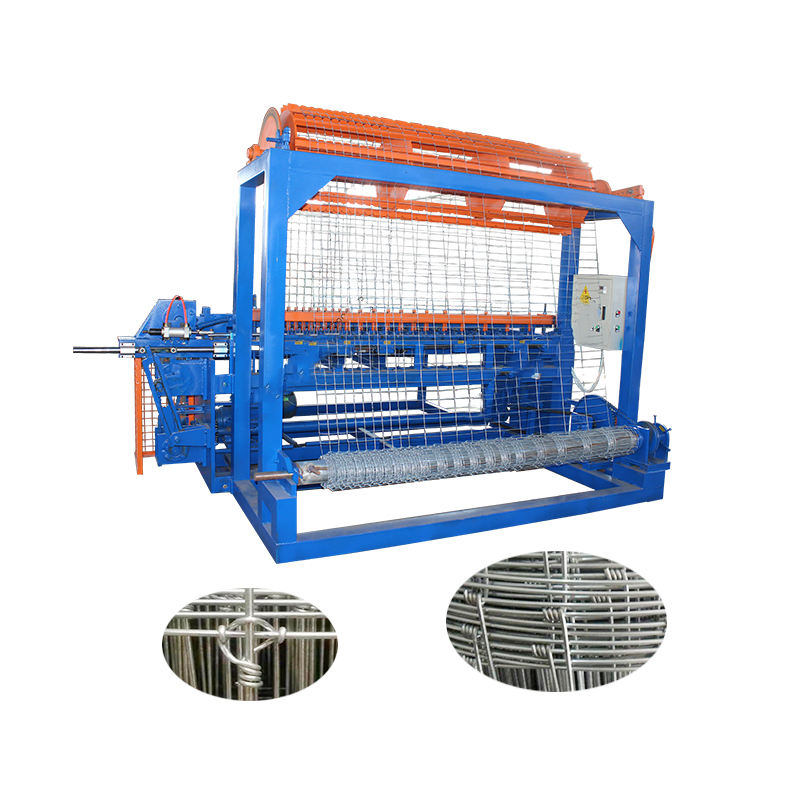 Automatic hinge joint grassland field fence net making machine