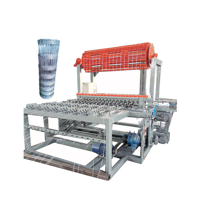 Automatic hinge joint grassland field fence net making machine