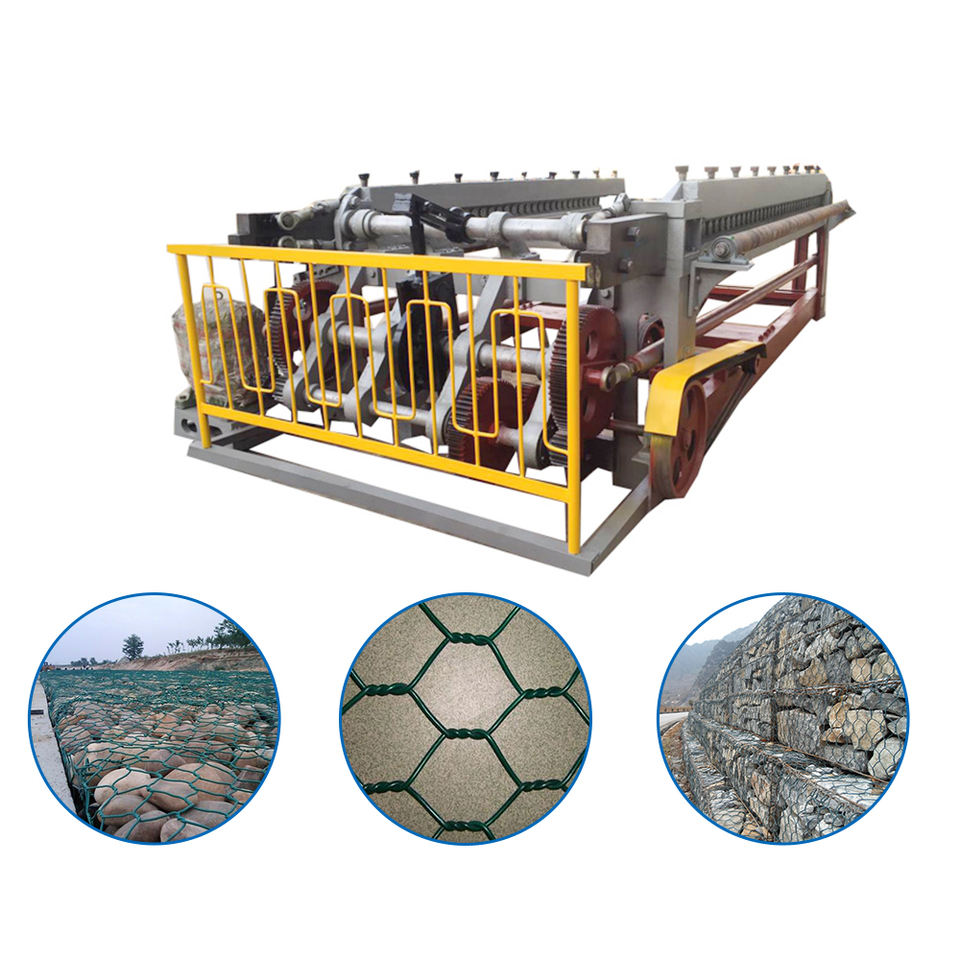 CNC double twisted hexagonal wire mesh netting machine