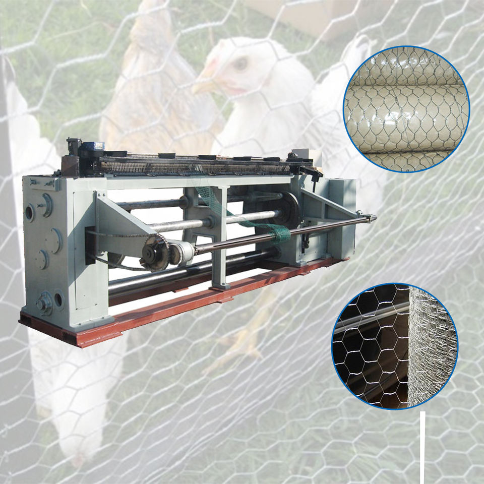 Automatic weaving wire 2-4mm Hexagonal Gabion Wire Mesh Netting Machine twisting no 3 or 5