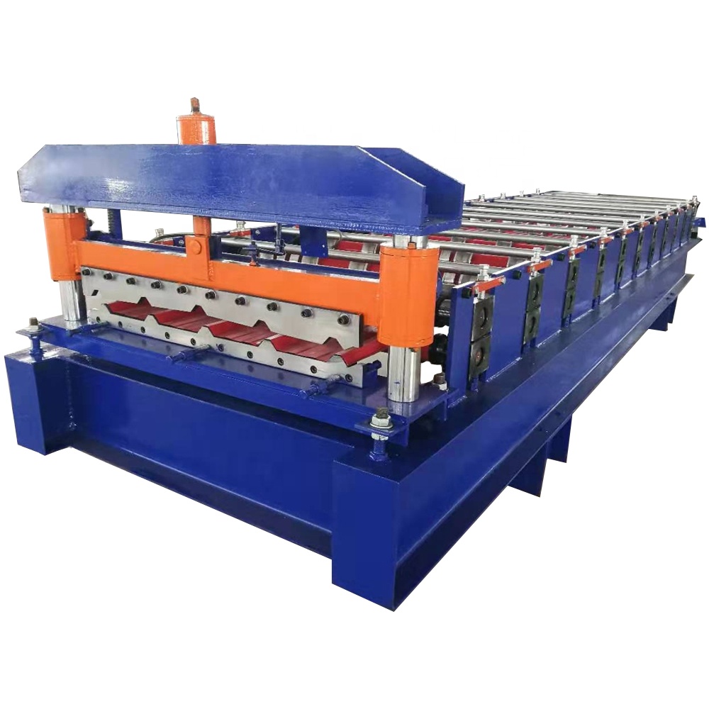 45# Forged Steel Zinc Trapezoid Roof Tile Sheet Roll Forming Machine Price