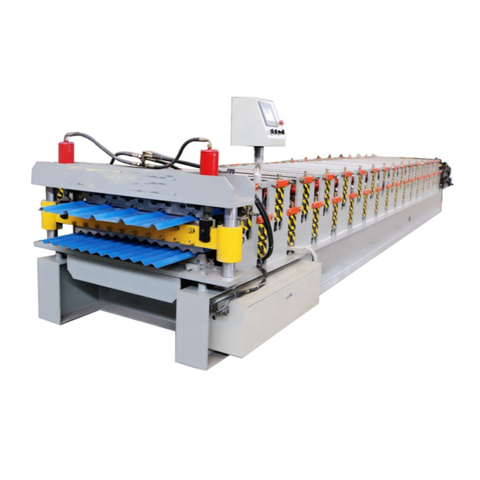double layer roll forming machine double layer trapezoidal roof making machine