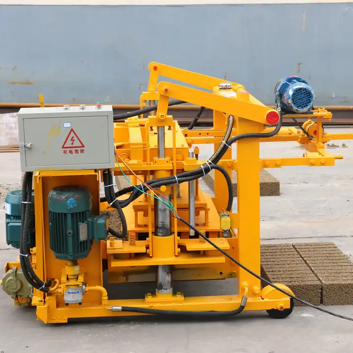 cheap prefab house moving block machine low cost brick making machine in cheap price