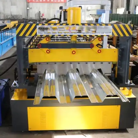 Hot sale Indonesia Factory Customization Metal Steel Structure 1020 Floor Decking Roll Forming Machine