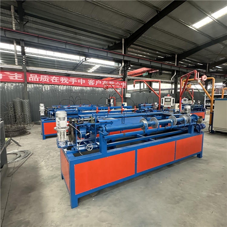 Servo motor fully automatic double wire chain link fence netting machine