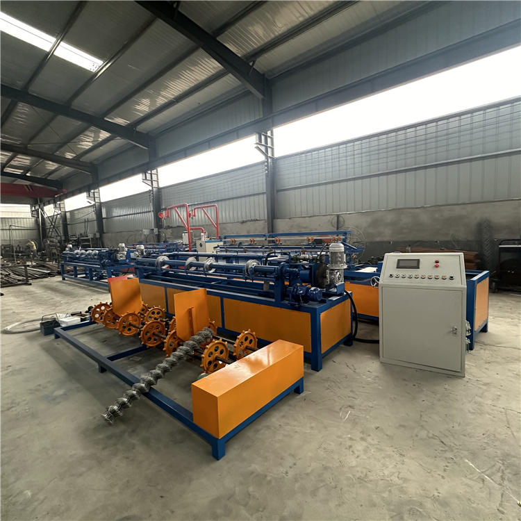 Servo motor fully automatic double wire chain link fence netting machine