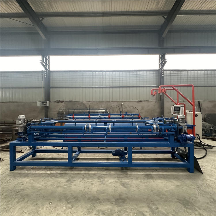 Servo motor fully automatic double wire chain link fence netting machine