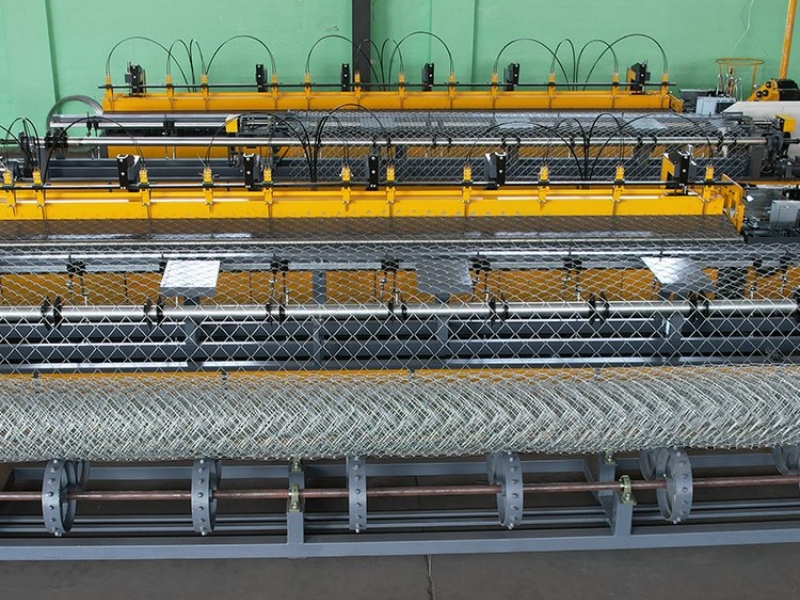 High Speed Automatic Double Wire Chain Link Fence Machine