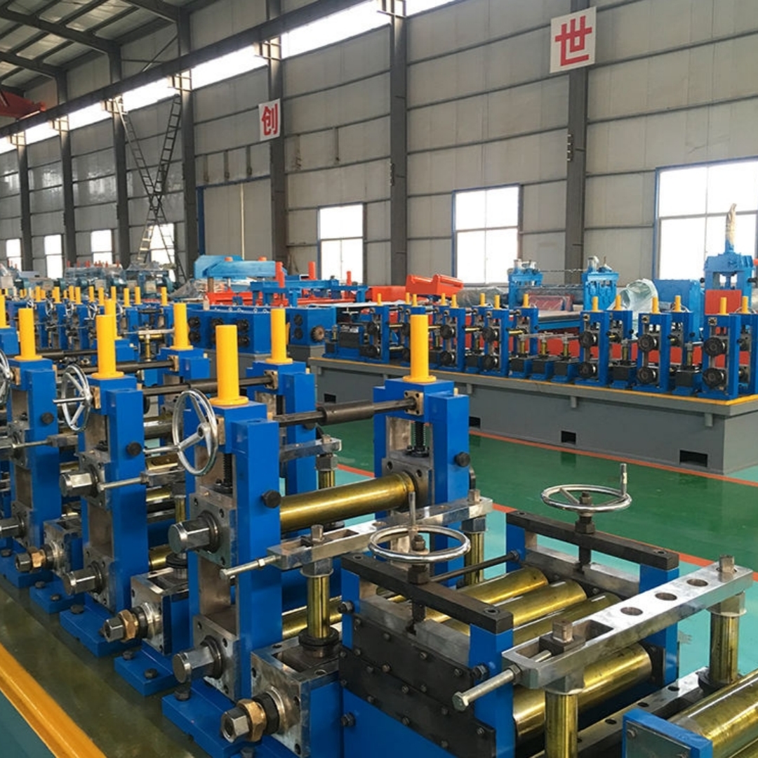 ERW Mild Steel Pipe Making Machine Black Steel Tube Galvanized Steel Pipe Mill