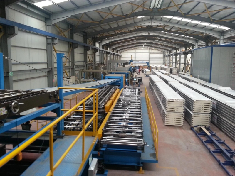 Fully Automated PU/PIR Sandwich Panel Production Line